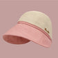 Hepburn style sunscreen cap in summer