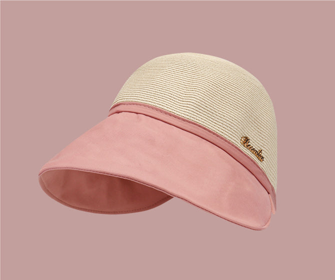 Hepburn style sunscreen cap in summer