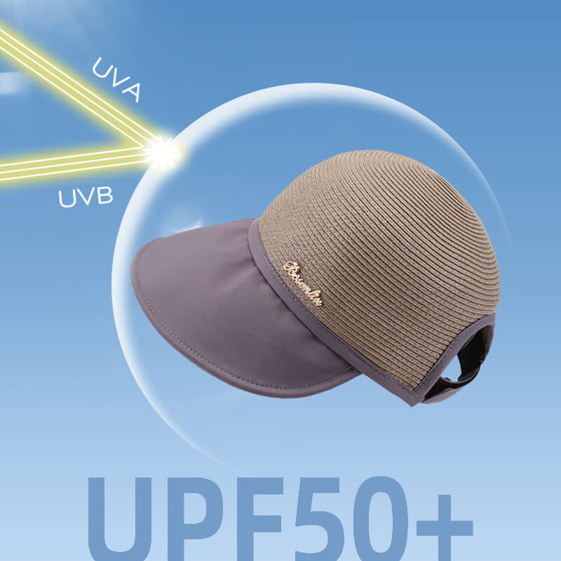 Hepburn style sunscreen cap in summer