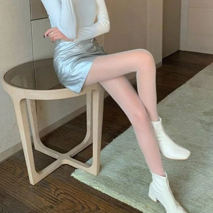 Pearlescent Silk Stockings Sexy Nylon Pantyhose