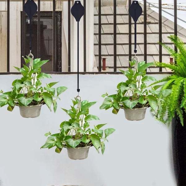 🌸Last Day 49% 0FF🌳Plant Pulley Set For Garden Baskets Pots, Birds Feeder