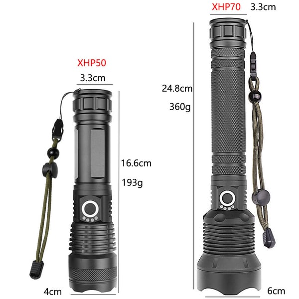 💥Limited Time Offer💥 LED Rechargeable Tactical Laser Flashlight 90000 High Lumens0
