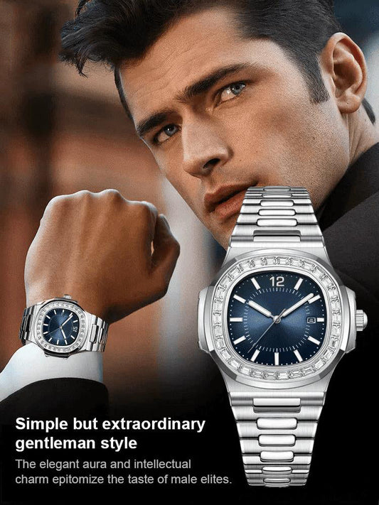 🔥🔥🔥(Last day for a limited time!)British Style Square Luxury Waterproof Quartz Watch for Men