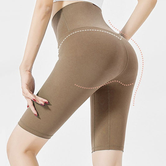 Schönes Geschenk für Sie! Nahtlose kurze Po-Lifting-Sportleggings für Damen mit hoher Taille