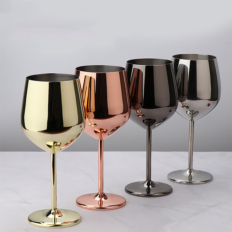 500ml Stainless Steel Wine Glasses