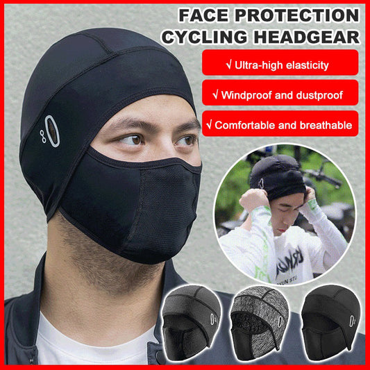 💥Ice silk face protection cycling hood