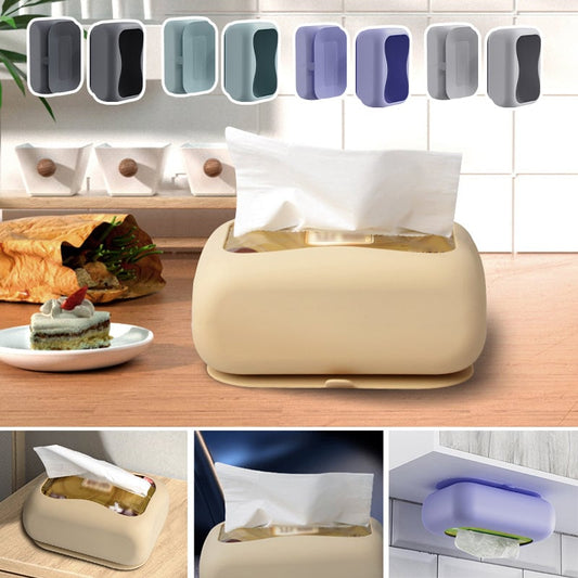 Household Silicone Suction Cup Tissue Box