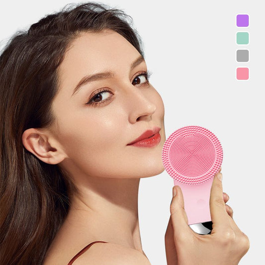 ✨Ultrasonic Vibration Massage Silicone Facial Cleansing Brush