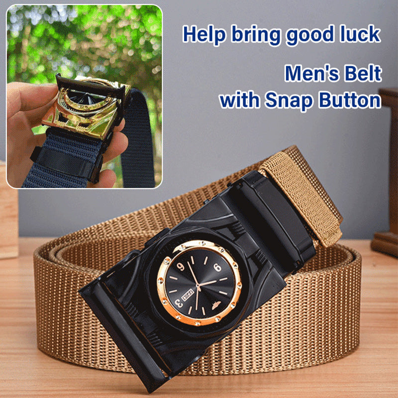 🎅🎄Christmas Early Sale 40% OFF🎄Men's Canvas Nylon Smooth Buckle Alloy Belt