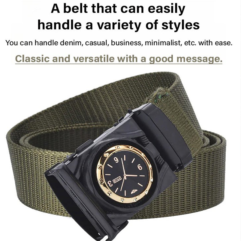 🎅🎄Christmas Early Sale 40% OFF🎄Men's Canvas Nylon Smooth Buckle Alloy Belt