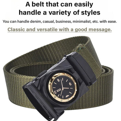 🎅🎄Christmas Early Sale 40% OFF🎄Men's Canvas Nylon Smooth Buckle Alloy Belt