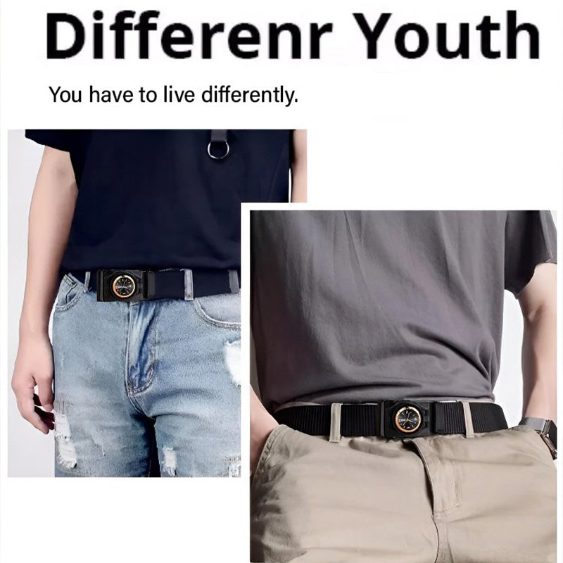 🎅🎄Christmas Early Sale 40% OFF🎄Men's Canvas Nylon Smooth Buckle Alloy Belt