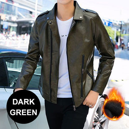 [Best Gift For Him] Men's Cool Leather Jacket（Great Sale⛄BUY 2 Get 5% OFF）