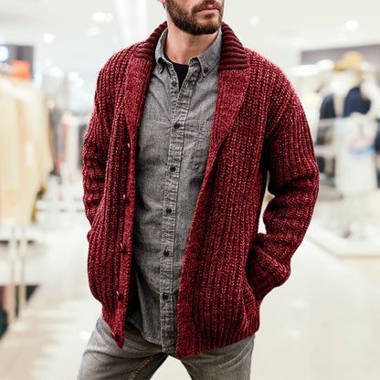 [Best Gift For Him] Men's Thickened Knit Warm Cardigan