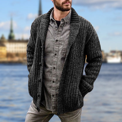 [Best Gift For Him] Men's Thickened Knit Warm Cardigan