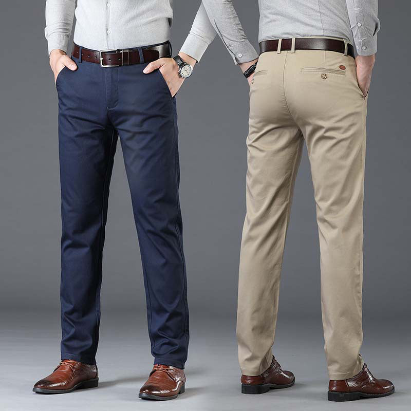 🔥half-price discount 🔥Men’s  Stretchy Straight Fit Plain Pants