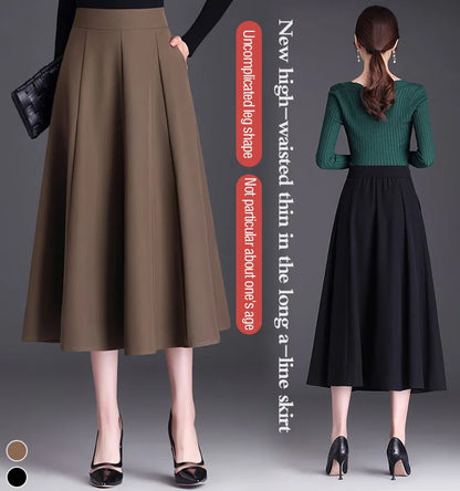 High-Waisted Slimming Umbrella Skirt