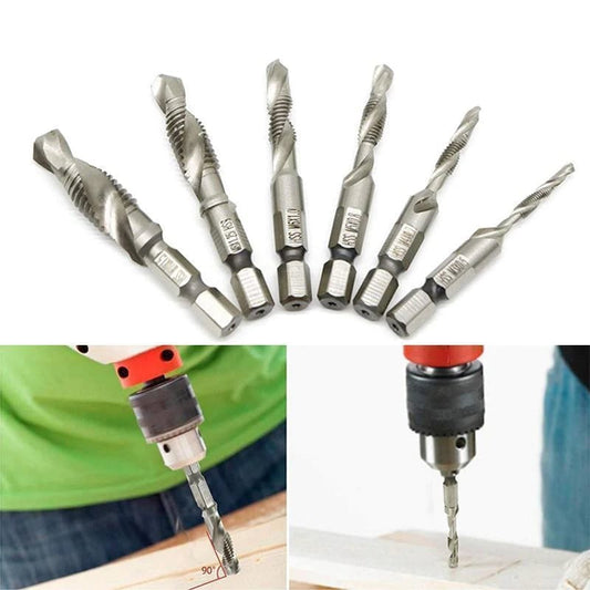 Metric Tap Drill Bits 6PCS (M3 - M10)