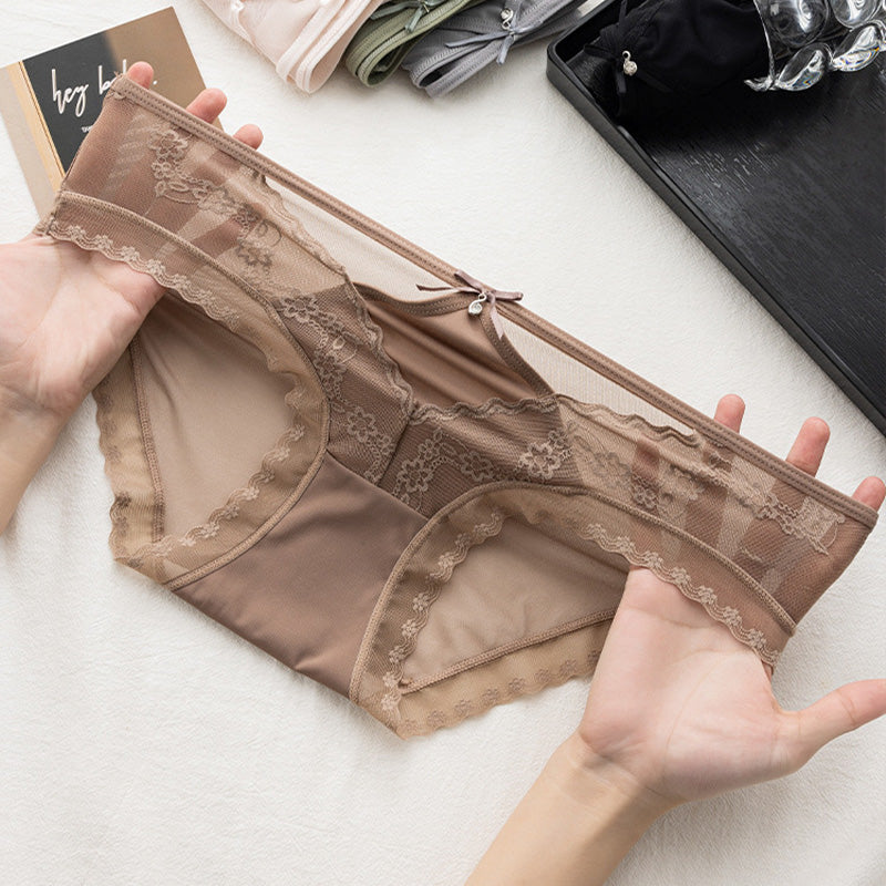 Women's Mesh Lace Hollow out Lightweight Panties