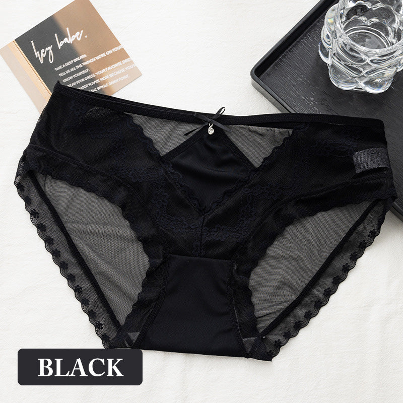 Women's Mesh Lace Hollow out Lightweight Panties