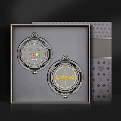Skull Wireless Bluetooth Earphones With Metal Hanging Chain