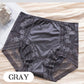 Women's High-Waisted Satin Lace Panties