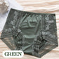 Women's High-Waisted Satin Lace Panties