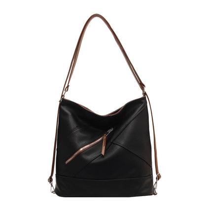 Large Capacity PU Leather Bucket Bag