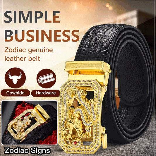 Men's Twelve Zodiac Durable Belt with Rhinestone（Great Sale⛄BUY 2 Get 10% OFF + Free shiping）