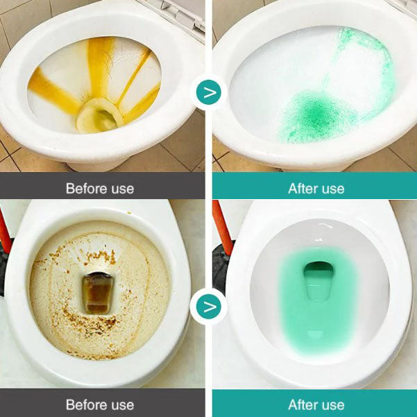 Toilet Cleaning Effervescent Tablets - No Need to Brush